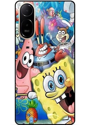 Силіконовий чохол бампер для xiaomi redmi a7 pro з малюнком губка боб sponge bob