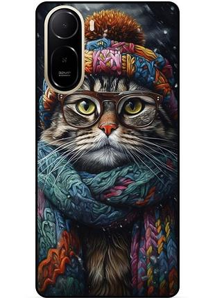 Силіконовий бампер чохол для xiaomi redmi a7 pro з малюнком кішка