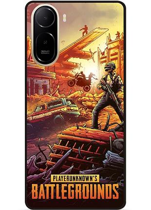 Силіконовий чохол бампер для xiaomi redmi a7 pro з малюнком pubg пабг