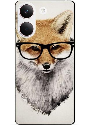 Силіконовий чохол бампер для xiaomi poco x8 pro з малюнком лиса