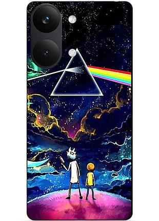 Силиконовый бампер чехол для xiaomi poco x8 pro max с рисунком рик и морти rick and morty