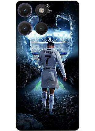 Силіконовий чохол бампер для motorola moto g17 з малюнком ronaldo роналдо