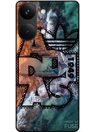 Чохол силіконовий бампер для xiaomi poco x8 pro max з картинкою adidas адідас