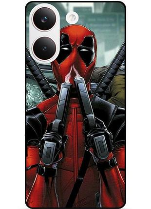 Силіконовий бампер чохол для xiaomi poco x8 pro з малюнком дедпул deadpool