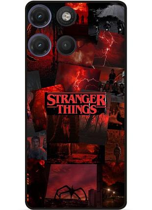 Силіконовий чохол для motorola moto g17 з картинкою stranger things дивні дива