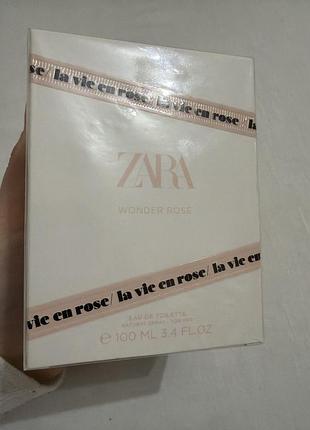Туалетна вода wonder rose zara