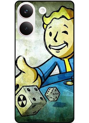 Силіконовий чохол бампер для xiaomi poco x8 pro з картинкою фоллаут fallout
