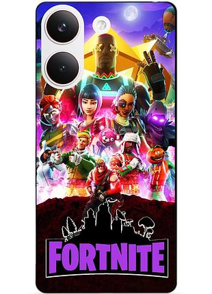 Силіконовий чохол бампер для xiaomi poco x8 pro з малюнком fortnite фортнайт