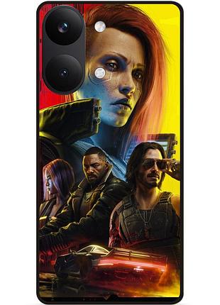 Чохол силіконовий бампер для xiaomi poco x8 pro max з малюнком cyberpunk