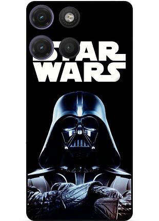 Силіконовий бампер чохол для motorola moto g17 з малюнком star wars зоряні війни дарт вейдер