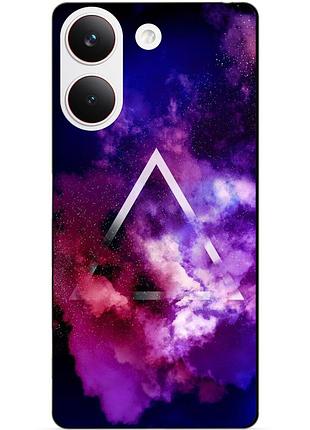 Силіконовий чохол бампер для xiaomi poco x8 pro з малюнком космос галактика