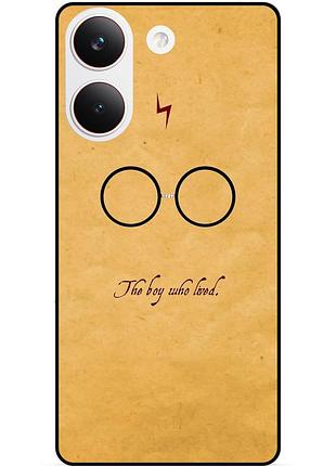 Чохол силіконовий бампер для xiaomi poco x8 pro з малюнком гаррі поттер harry potter окуляри