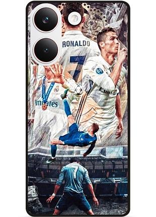 Силіконовий чохол бампер для xiaomi poco x8 pro з картинкою роналдо ronaldo
