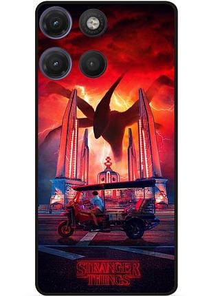Силіконовий бампер чохол для motorola moto g17 кіно дивні дива stranger things