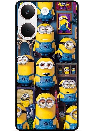 Силіконовий чохол бампер для xiaomi poco x8 pro з малюнком міньйони minion