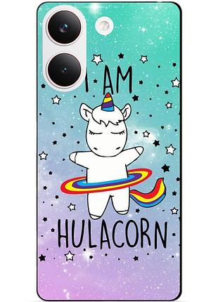 Силіконовий чохол бампер для xiaomi poco x8 pro з малюнком єдиноріг поні