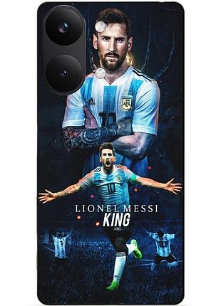 Силіконовий чохол бампер для xiaomi poco x8 pro max з малюнком messi or мессі