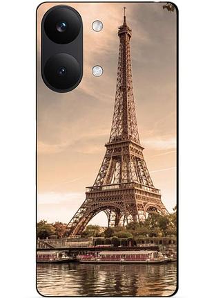 Силіконовий чохол бампер для xiaomi poco x8 pro max з малюнком ейфелева вежа франція париж