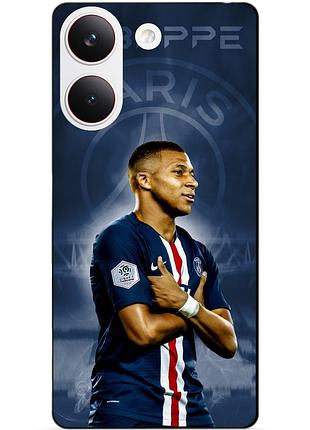 Силіконовий бампер чохол для xiaomi poco x8 pro з малюнком мбаппе псж mbappe
