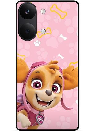 Силіконовий чохол бампер для xiaomi poco x8 pro max з малюнком щенячий патруль