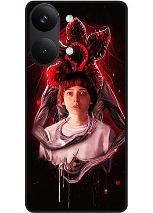 Силіконовий чохол бампер для xiaomi poco x8 pro max з малюнком дивні дива дивні справи