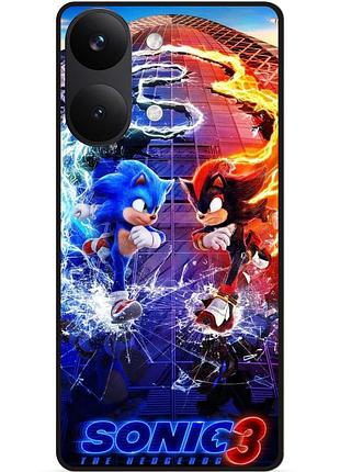 Силіконовий бампер чохол для xiaomi poco x8 pro max з малюнком соник sonik