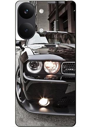 Силіконовий чохол бампер для xiaomi poco x8 pro max з малюнком dodge додж машина авто