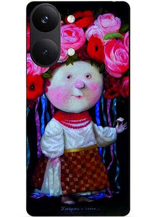 Силіконовий чохол бампер для xiaomi poco x8 pro max з малюнком україночка гапчинська