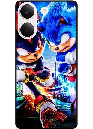 Силіконовий бампер чохол для xiaomi poco x8 pro з малюнком соник sonik