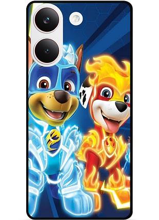 Силіконовий чохол бампер для xiaomi poco x8 pro з малюнком щенячий патруль
