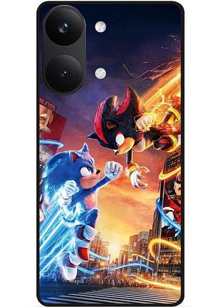 Силіконовий бампер чохол для xiaomi poco x8 pro max з малюнком соник sonik