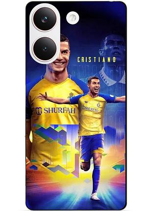 Силіконовий чохол бампер для xiaomi poco x8 pro з малюнком роналдо аль наср ronaldo