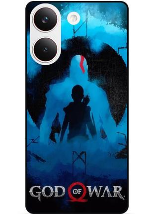 Чохол силіконовий бампер для xiaomi poco x8 pro з малюнком god of war