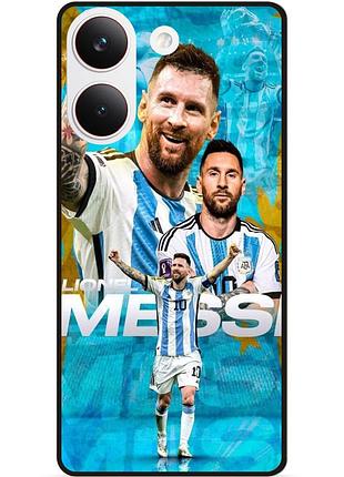 Силіконовий чохол бампер для xiaomi poco x8 pro з малюнком messi мессі