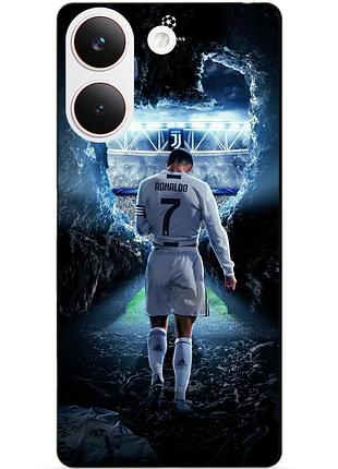 Силіконовий чохол бампер для xiaomi poco x8 pro з малюнком ronaldo роналдо