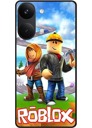 Силіконовий чохол бампер для xiaomi poco x8 pro max з картинкою roblox роблокс