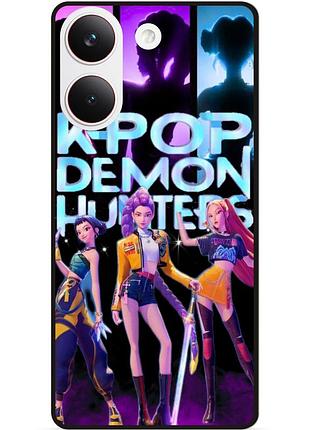 Силіконовий бампер чохол для xiaomi poco x8 pro з картинкою k-pop demon hunters