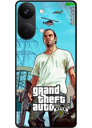 Силіконовий бампер чохол для xiaomi poco x8 pro max з малюнком gta гта