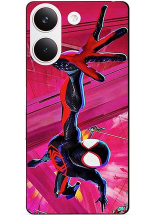 Силіконовий чохол бампер для xiaomi poco x8 pro з малюнком spider man людина-павук