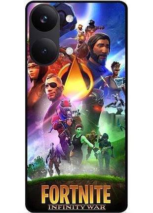 Силіконовий чохол бампер для xiaomi poco x8 pro max з малюнком fortnite фортнайт