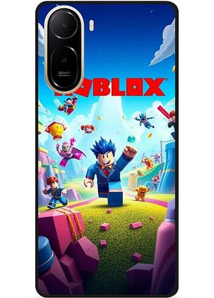 Силіконовий чохол бампер для xiaomi redmi a7 pro з малюнком roblox гра в кальмара роблокс