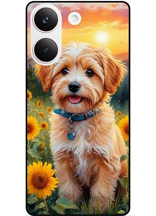 Силіконовий бампер чохол для xiaomi poco x8 pro з малюнком песик цуценя