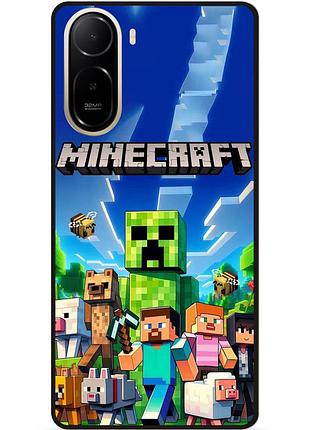 Силіконовий чохол бампер для xiaomi redmi a7 pro з картинкою minecraft майнкрафт
