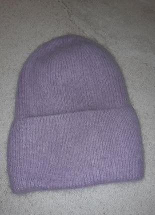 Зимняя женская шапка из ангоры velvet iii от loman! польша!3 фото