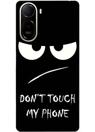 Силіконовий чохол бампер для xiaomi redmi a7 pro з малюнком очей dont touch my phone