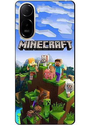 Силіконовий чохол бампер для xiaomi redmi a7 pro з малюнком minecraft майнкрафт