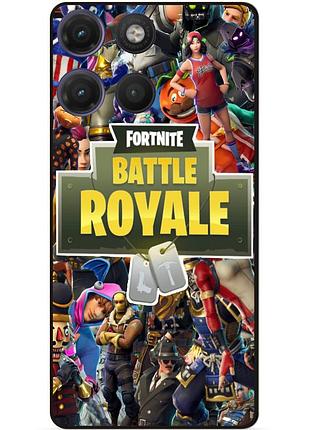 Силіконовий чохол бампер для motorola moto g17 гра fortnite фортнайт