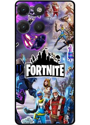 Силіконовий чохол бампер для motorola moto g17 гра fortnite фортнайт