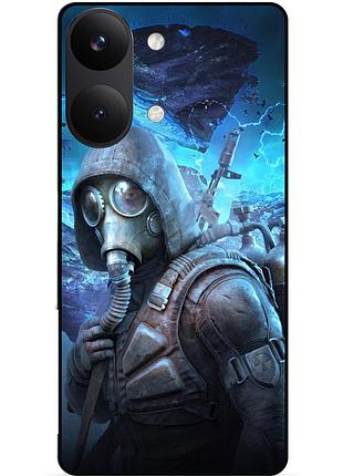 Силіконовий бампер чохол для xiaomi poco x8 pro max з малюнком stalker сталкер