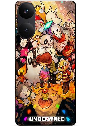 Силіконовий чохол бампер для xiaomi poco x8 pro max з малюнком андертейл undertale
